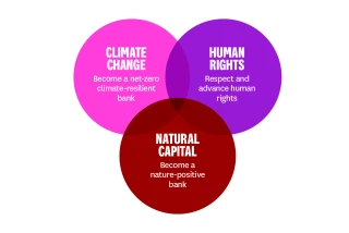 graph showing connection between human rights, climate change, and natural capital for westpac nz