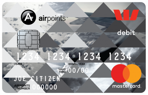 Westpac Airpoints debit Mastercard