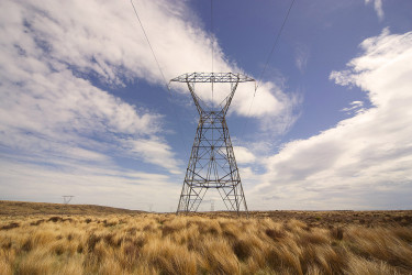 Power tower in remote field