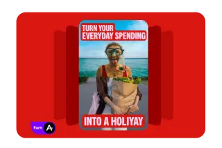 Turn your everyday spending into a holiyay!