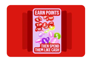Earn points then them like cash
