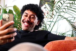 Young person using device