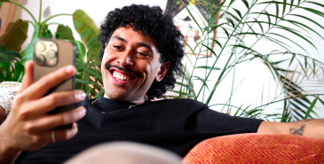 Young person using device