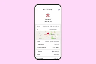 Westpac One App Transaction Screen 