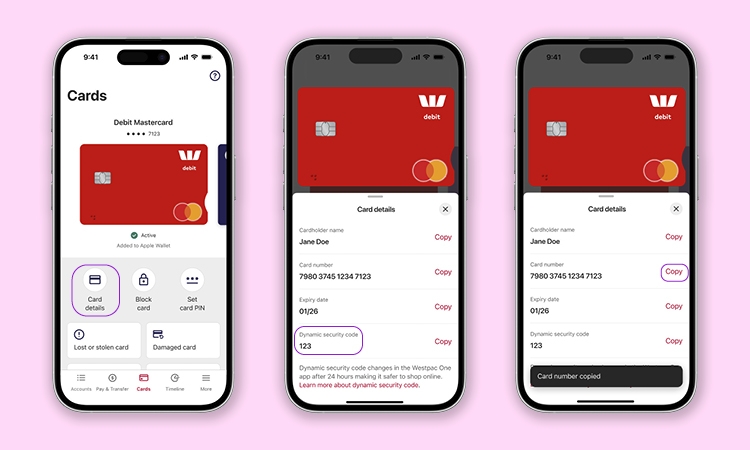 How to use your digital card details and dynamic security code