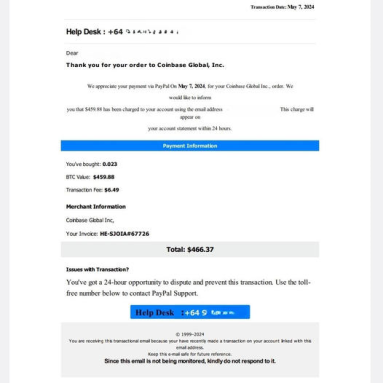paypal scam june2024