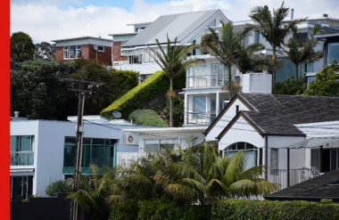 Photo of Auckland housing.