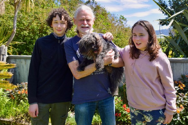 Photo of David Langley with his kids