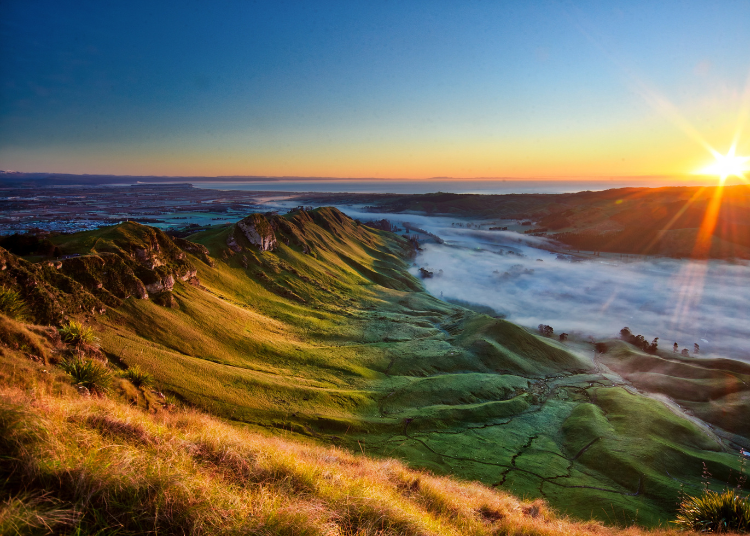 A landscape view looking from Te Mata Peak in Gisborne