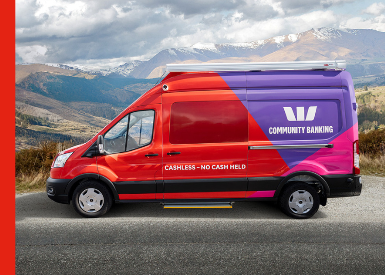 Westpac's community banking van Westpac's community banking van
