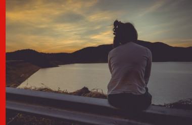 Photo of woman alone thinking