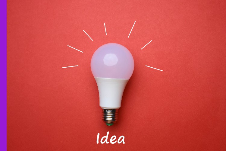 Office hacks Image of a light bulb.